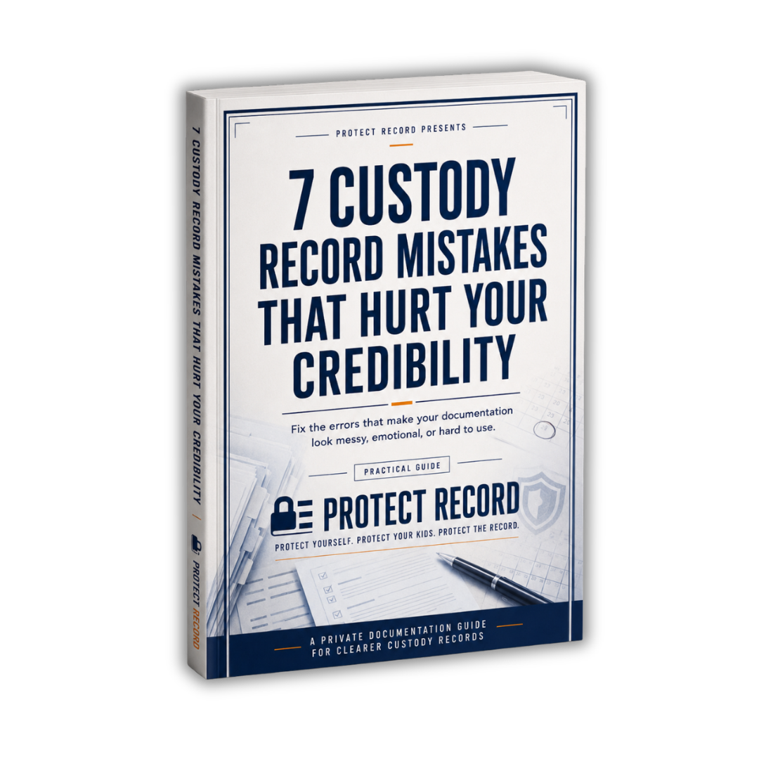 7 Custody Record Mistakes That Hurt Your Credibility